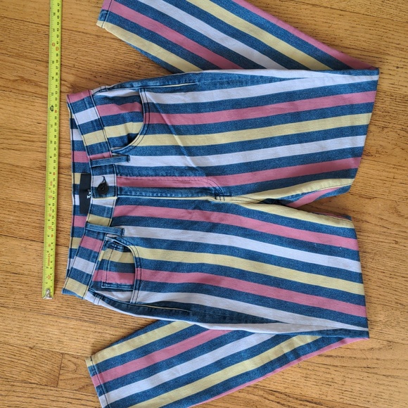 3x1 Volt Crop Stripe Jeans - Picture 2 of 6